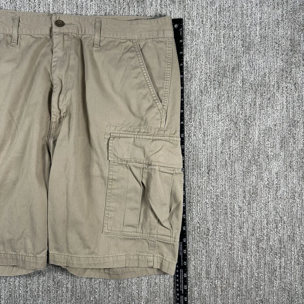 Levis Cargo Shorts Mens 38 Khaki Tan‎ 100% Cotton Multi Pocket Casual